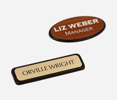 Sublimated Plastic Name Tags