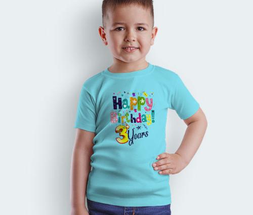 Children's Happy Birthday T shirt Printing